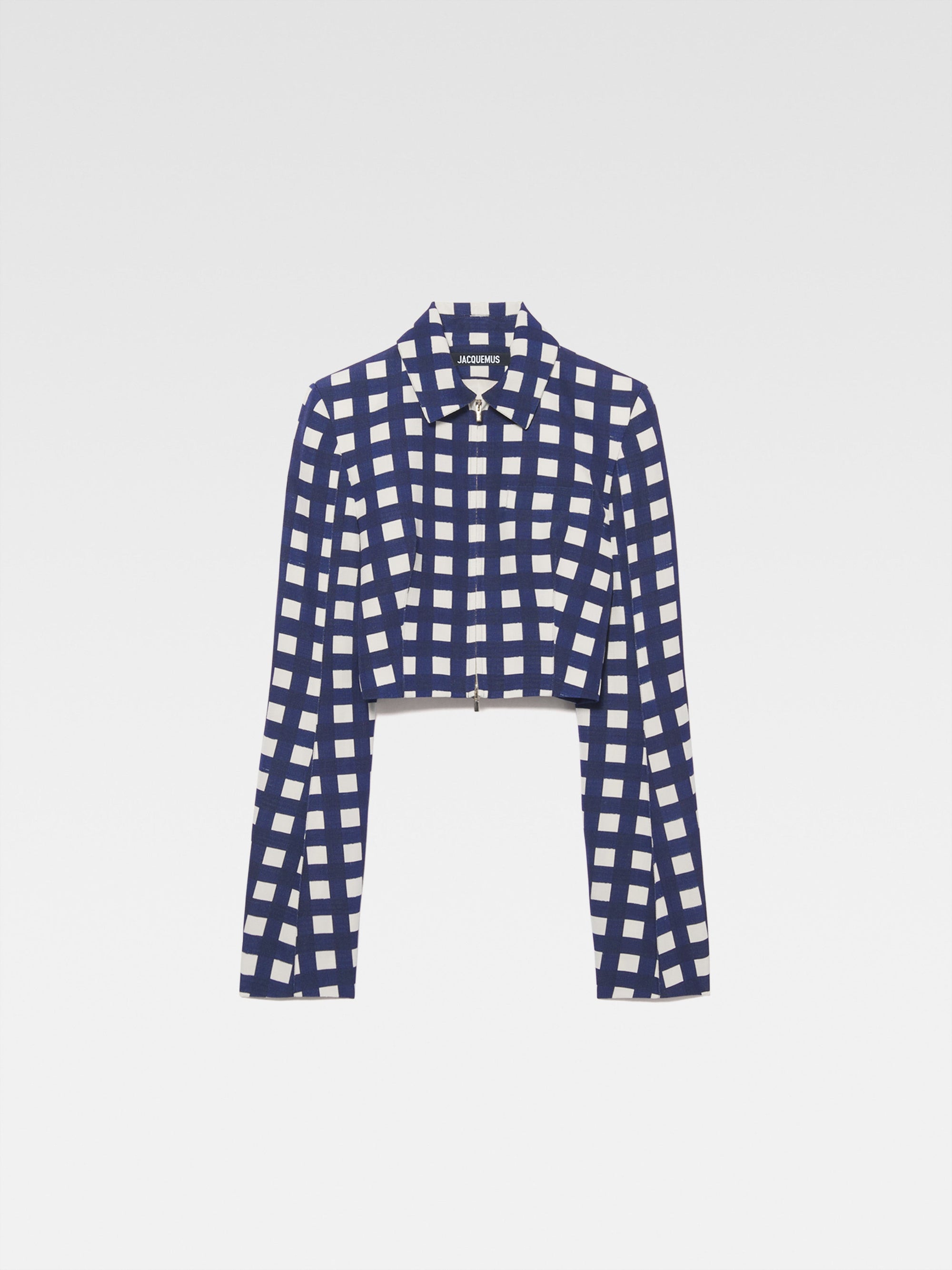 NAVY CHECKS LA VESTE LIMAO