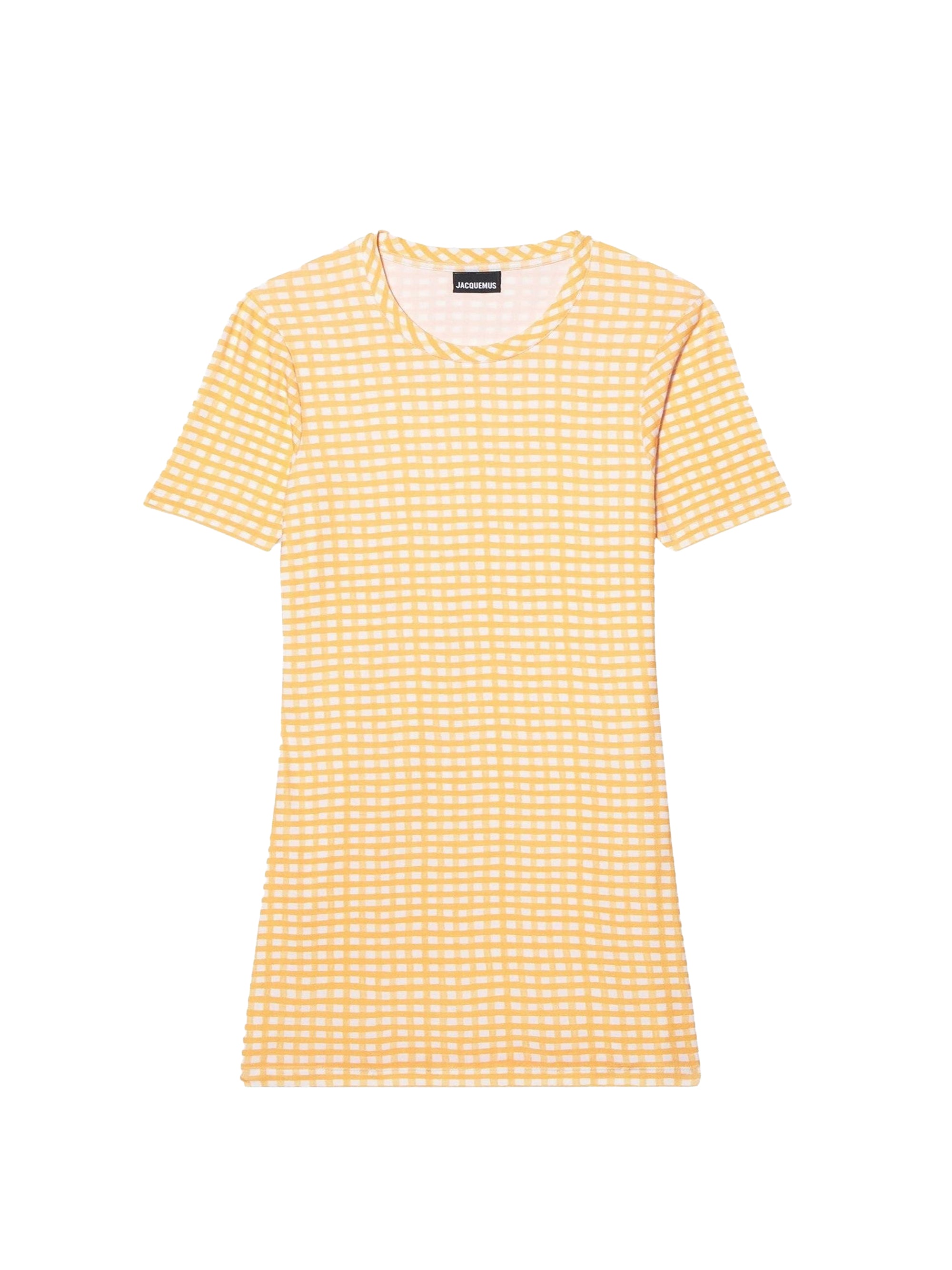 T-shirt Vichy à manches courtes - Orange Checks