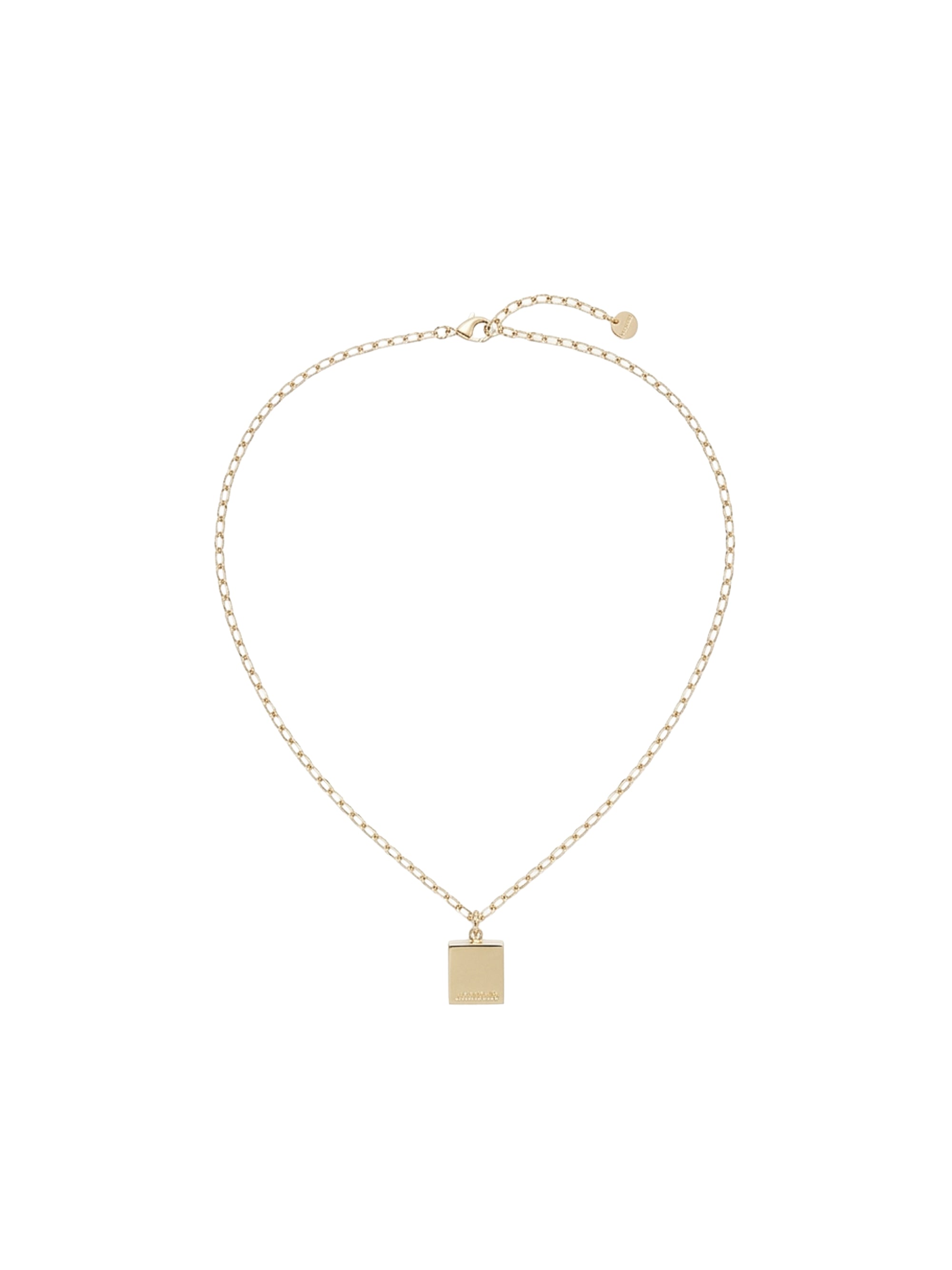 The Cube Chain - Light Gold