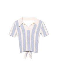 Polo Bagnu - Jacquard Blue Stripes