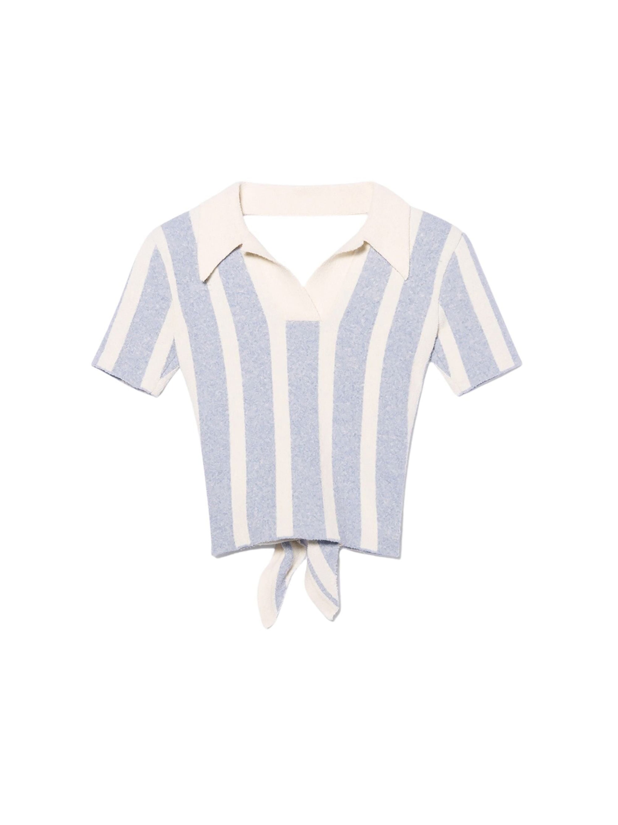 Polo Bagnu - Jacquard Blue Stripes