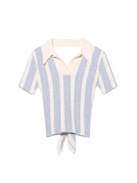 The Bagnu Polo Shirt - Blue Stripes