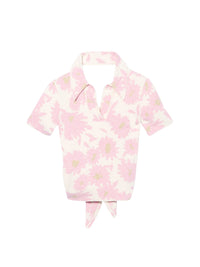 JACQUARD PINK FLOWERS LE POLO BAGNU
