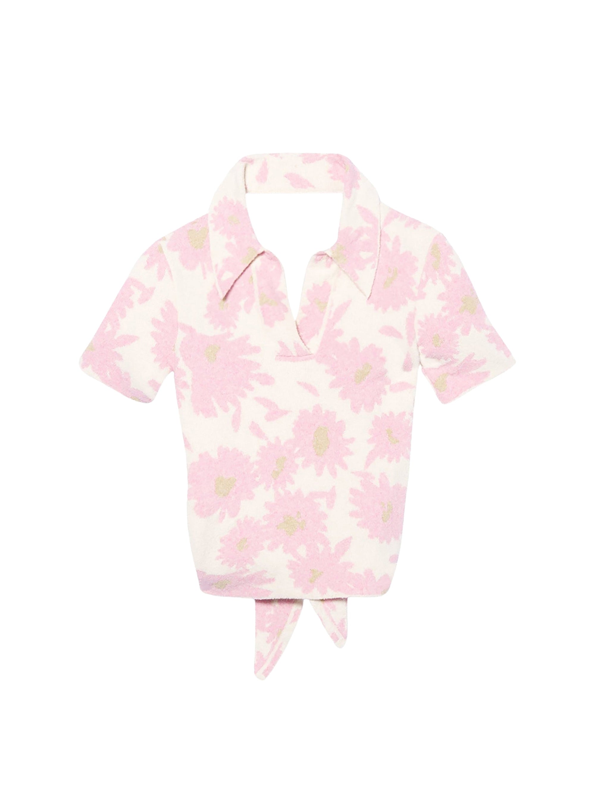 JACQUARD PINK FLOWERS LE POLO BAGNU