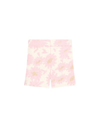 JACQUARD PINK FLOWERS LE SHORT BAGNU