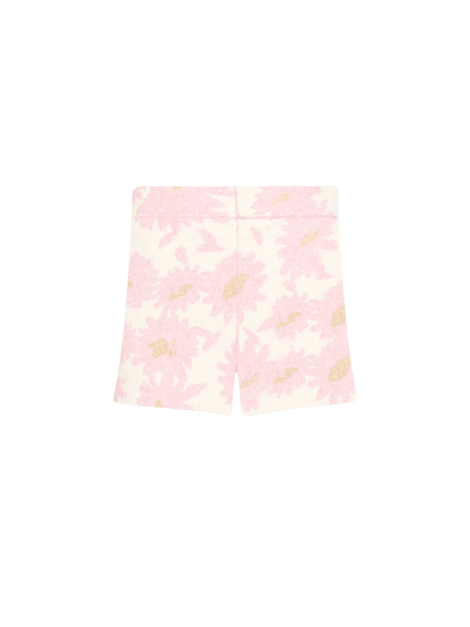 JACQUARD PINK FLOWERS LE SHORT BAGNU