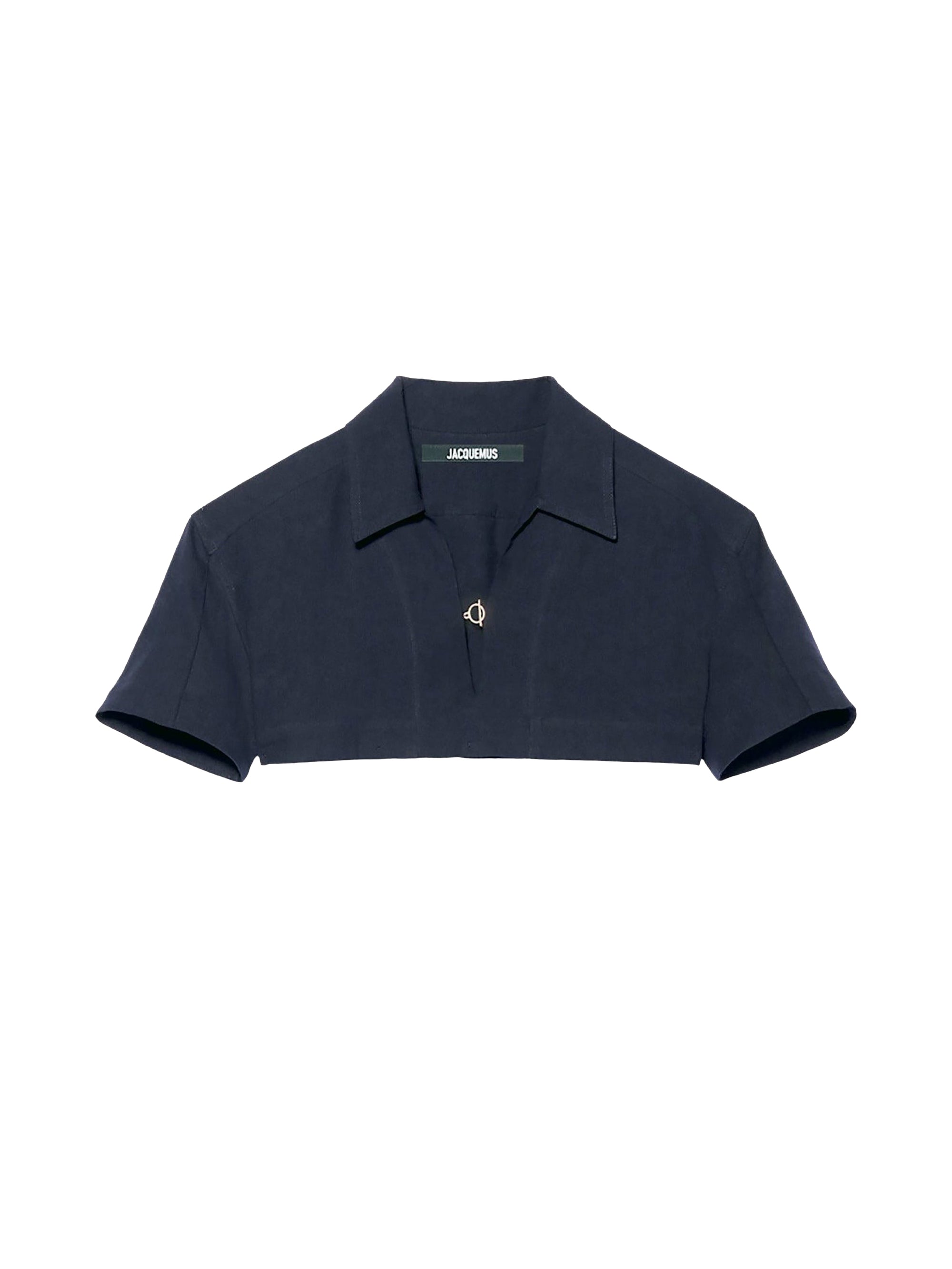 T-shirt court Bebi à fermoir - Navy