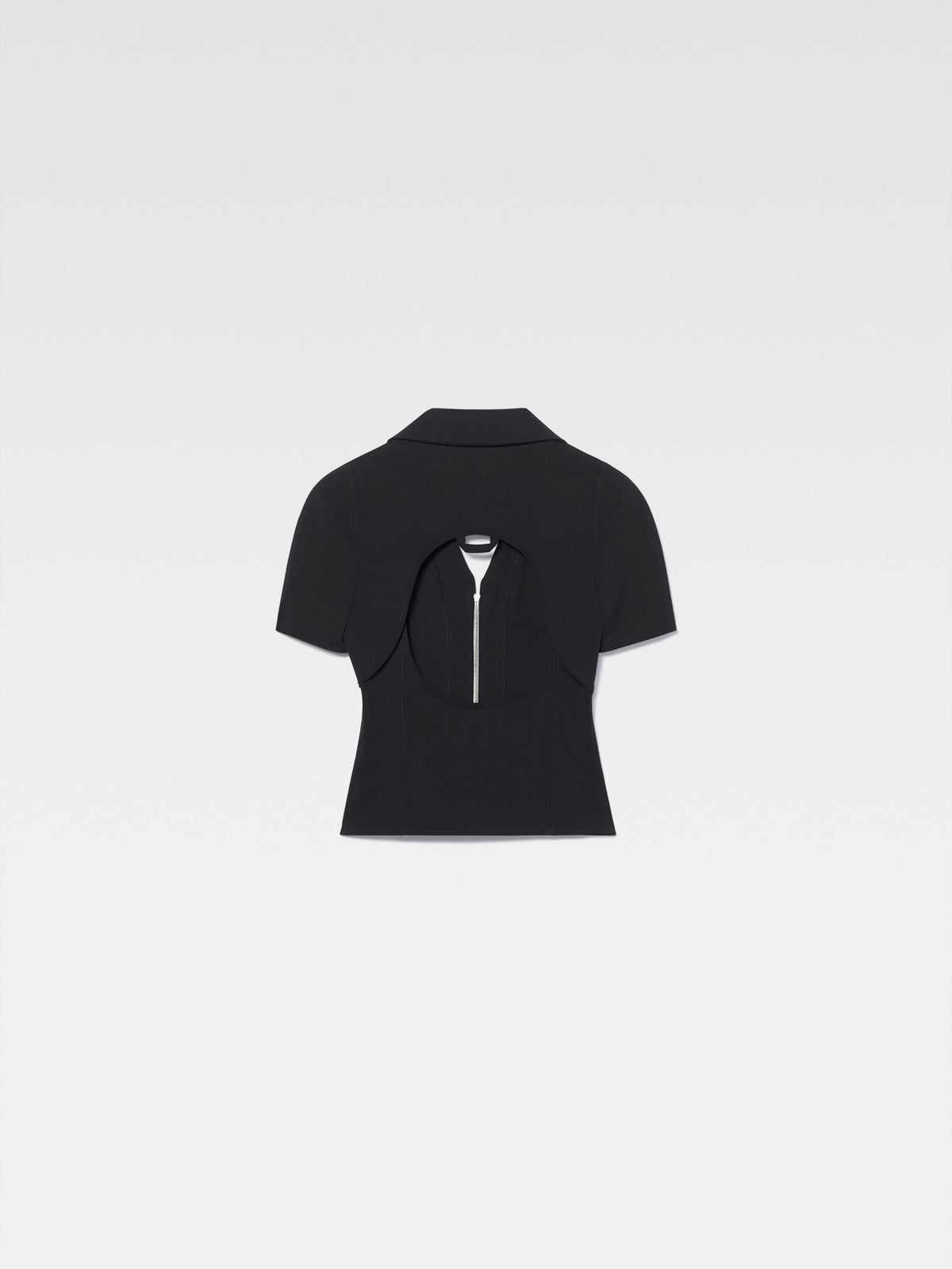 90€ / 1 sold //3 QTY / ST33%   Chemise Tangelo dos nu en laine - Black
