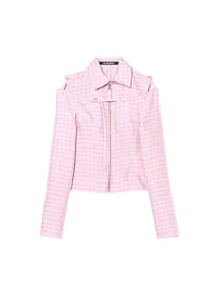 PINK CHECKS LA CHEMISE MORANGO