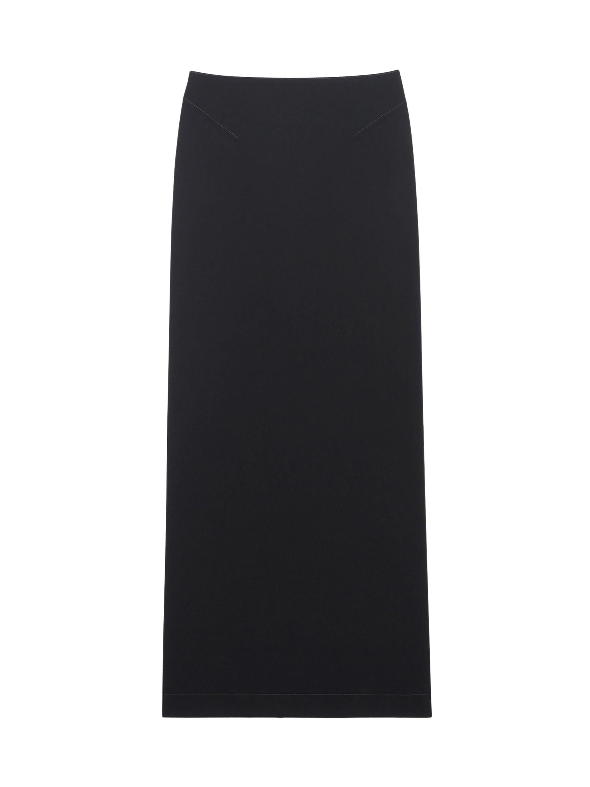 Jupe Pina longue en laine - Black