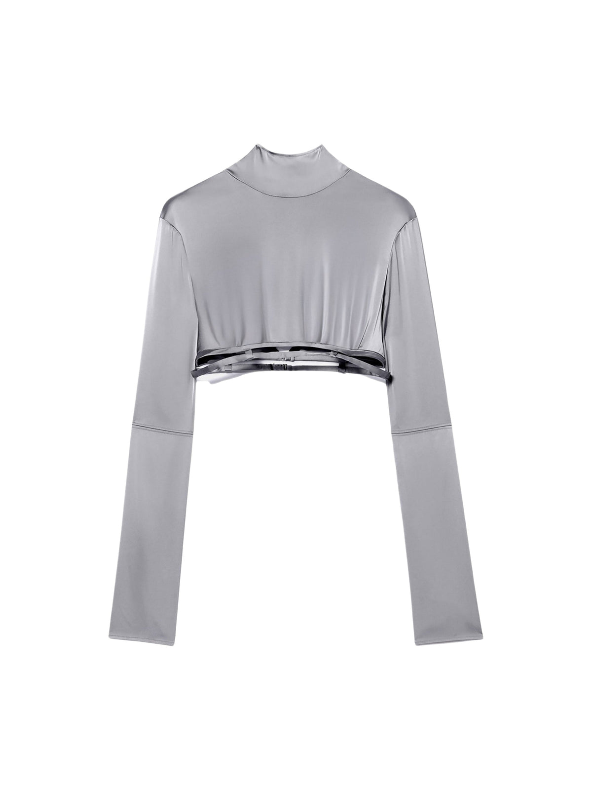 55€ / 1 sold //36 QTY / ST3%   Blouse courte Mentalo - Dark Grey