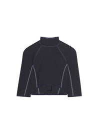 Pull court Tuba zippé - Navy