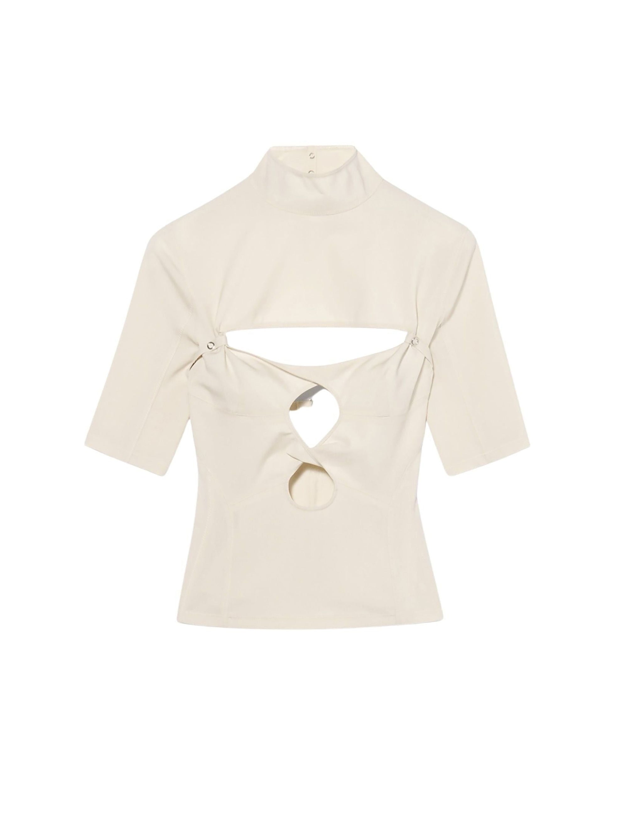T-shirt Palmi en laine - Off White