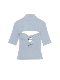 T-shirt Palmi en laine - Light Blue