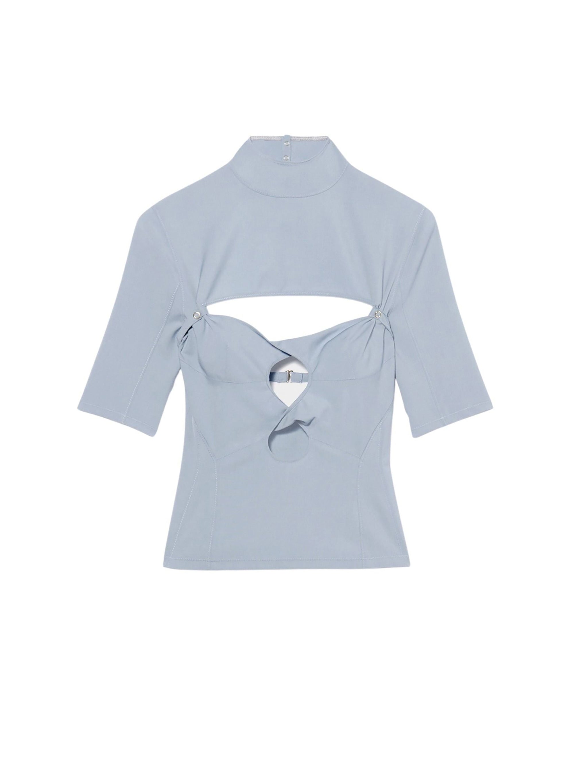 T-shirt Palmi en laine - Light Blue