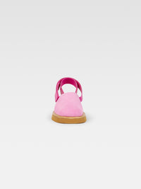 Mules Carré en cuir - Pink