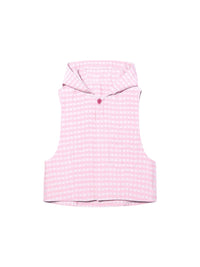 Gilet Rosa à capuche - Pink Checks