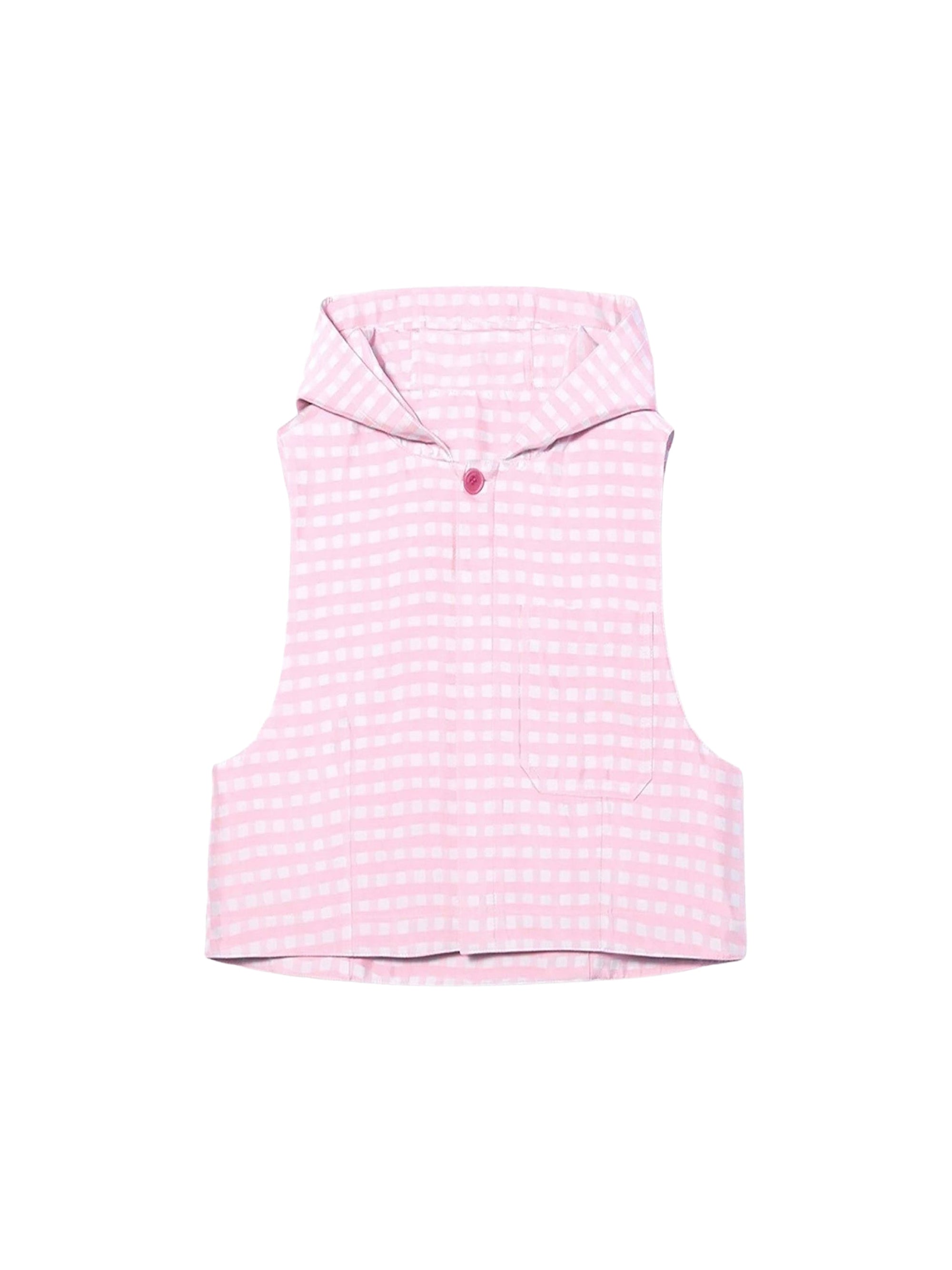 Gilet Rosa à capuche - Pink Checks