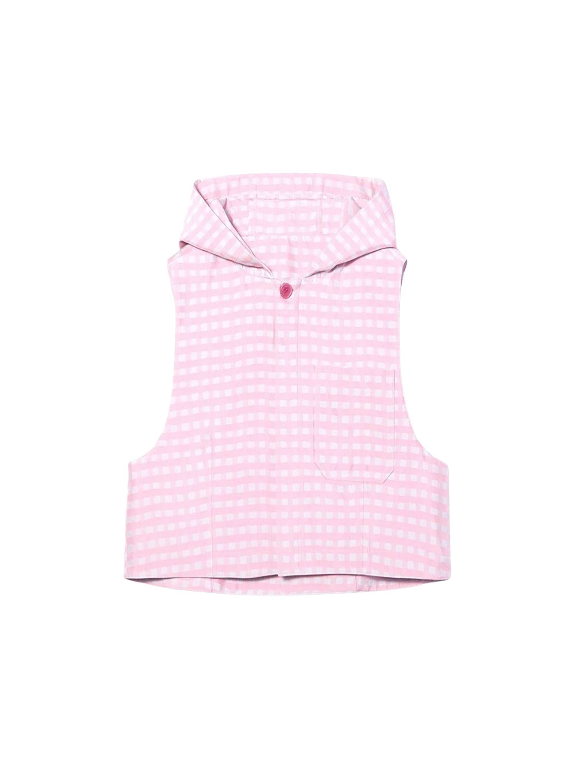 PINK CHECKS LE GILET ROSA