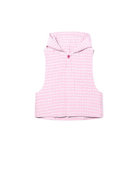 Gilet Rosa à capuche - Pink Checks