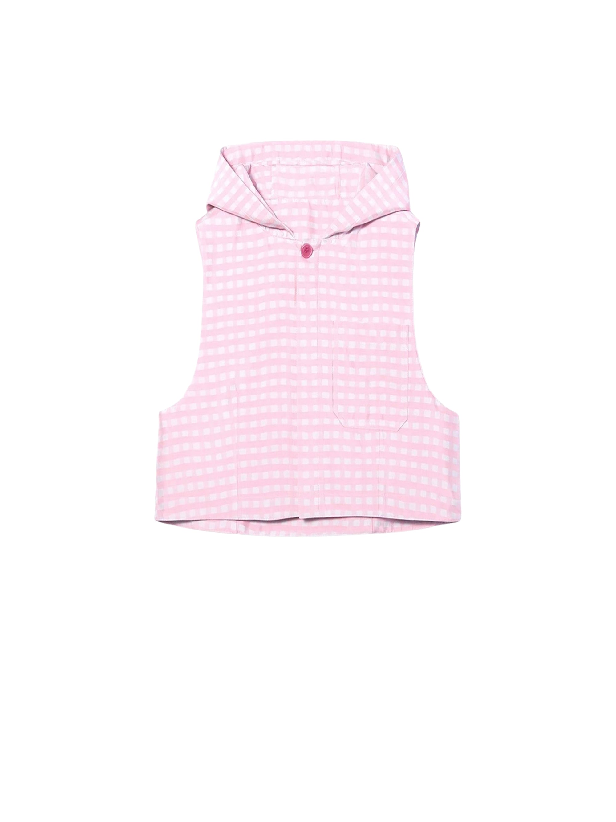 Gilet Rosa à capuche - Pink Checks