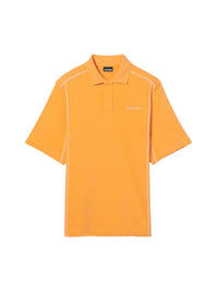 Polo Vainilla à surpiqures - Orange