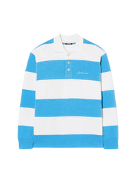 Chemise polo à rayures - Multi Blue
