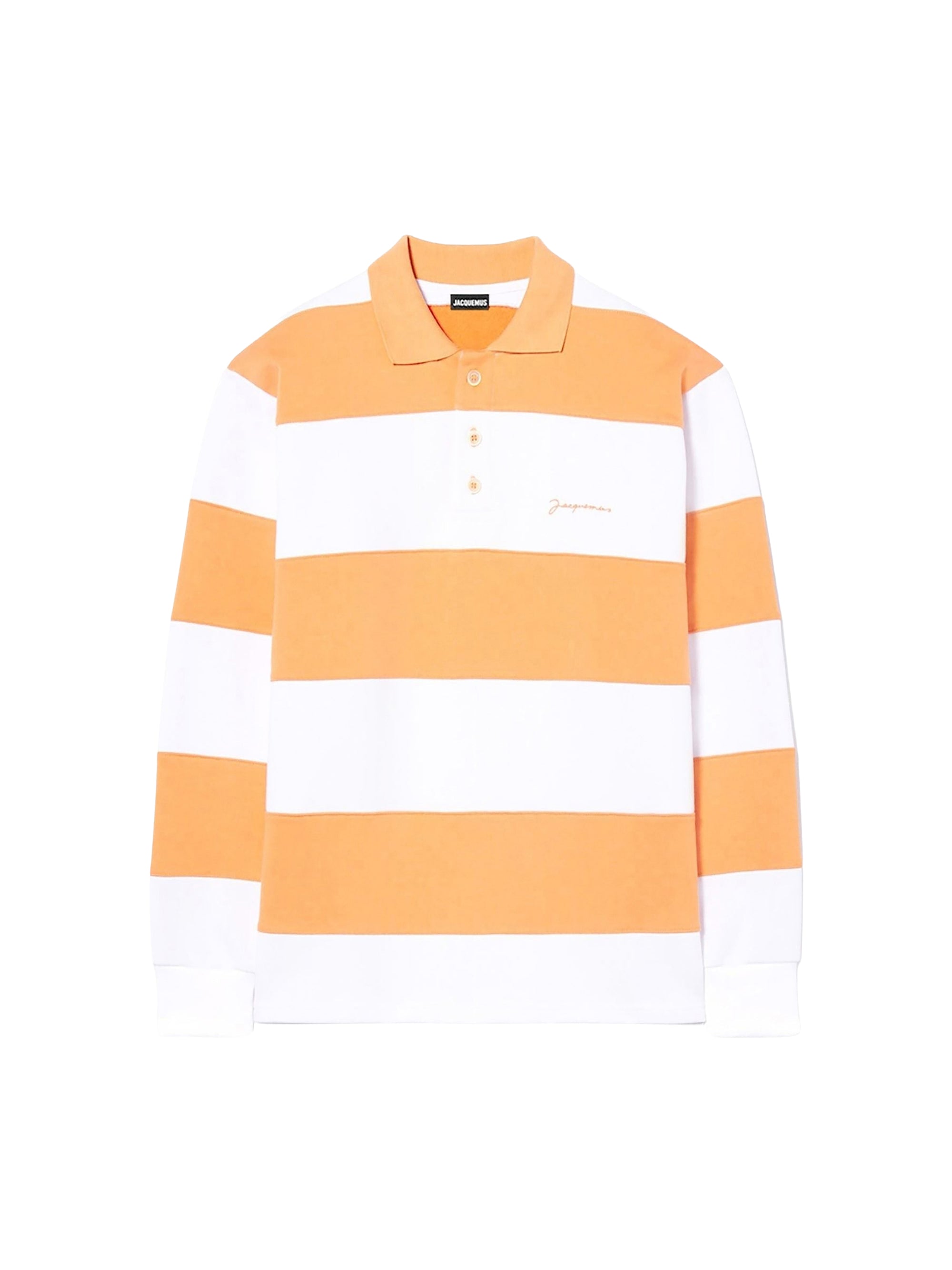 Chemise polo à rayures - Multi Orange