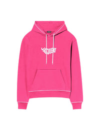 90€ / 7 sold //7 QTY / ST100%   Sweat à capuche Vague - Print Logo Wave Pink