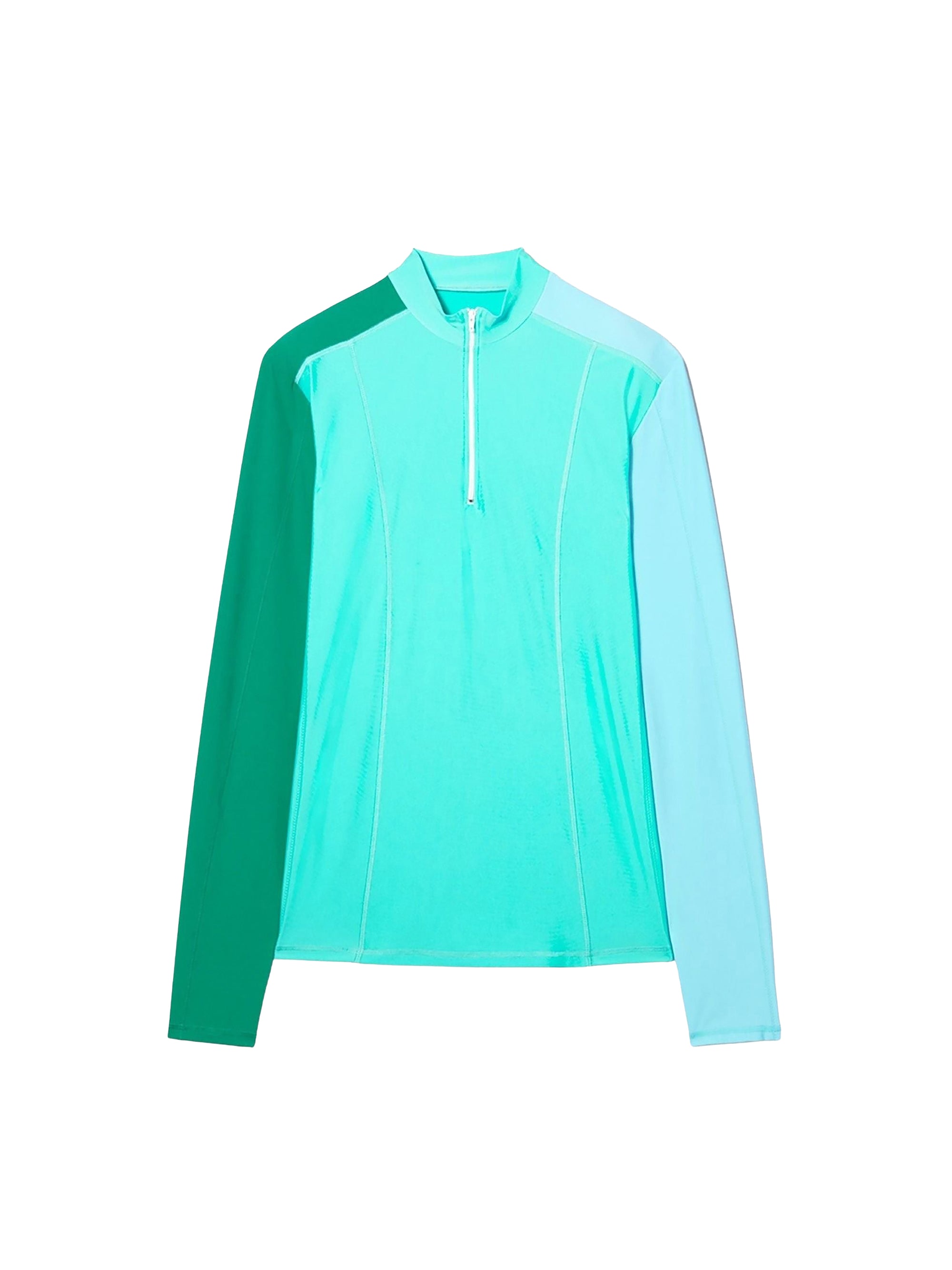 T-shirt cycliste manches longues tricolore - Multi Blue