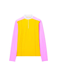 60€ / 3 sold //10 QTY / ST30%   T-shirt cycliste manches longues tricolore - Multi Orange