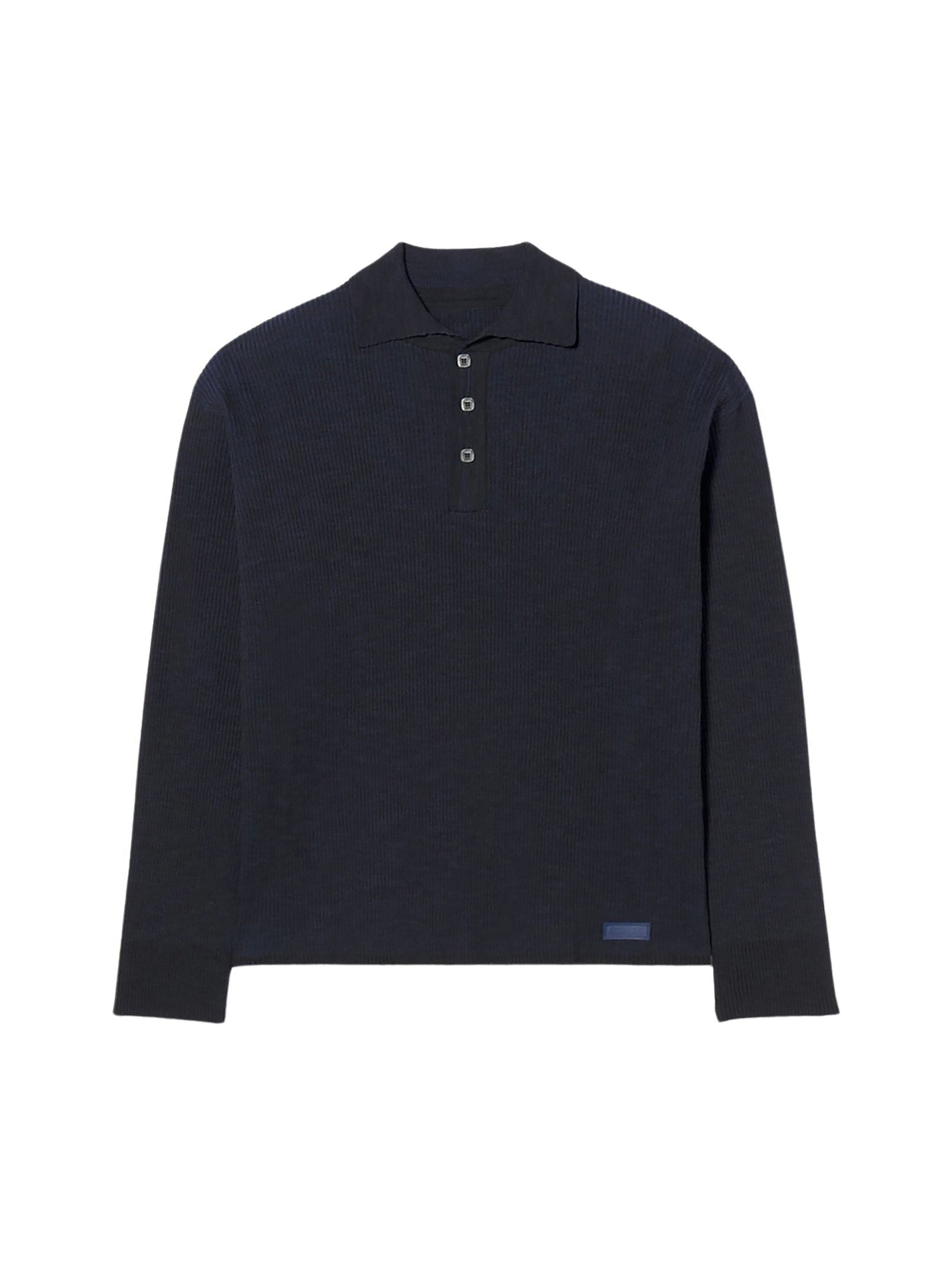 Pull Teramo en maille - Dark Navy