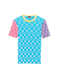 60€ / 3 sold //9 QTY / ST33%   T-shirt Gelati tricolore - Multi Blue