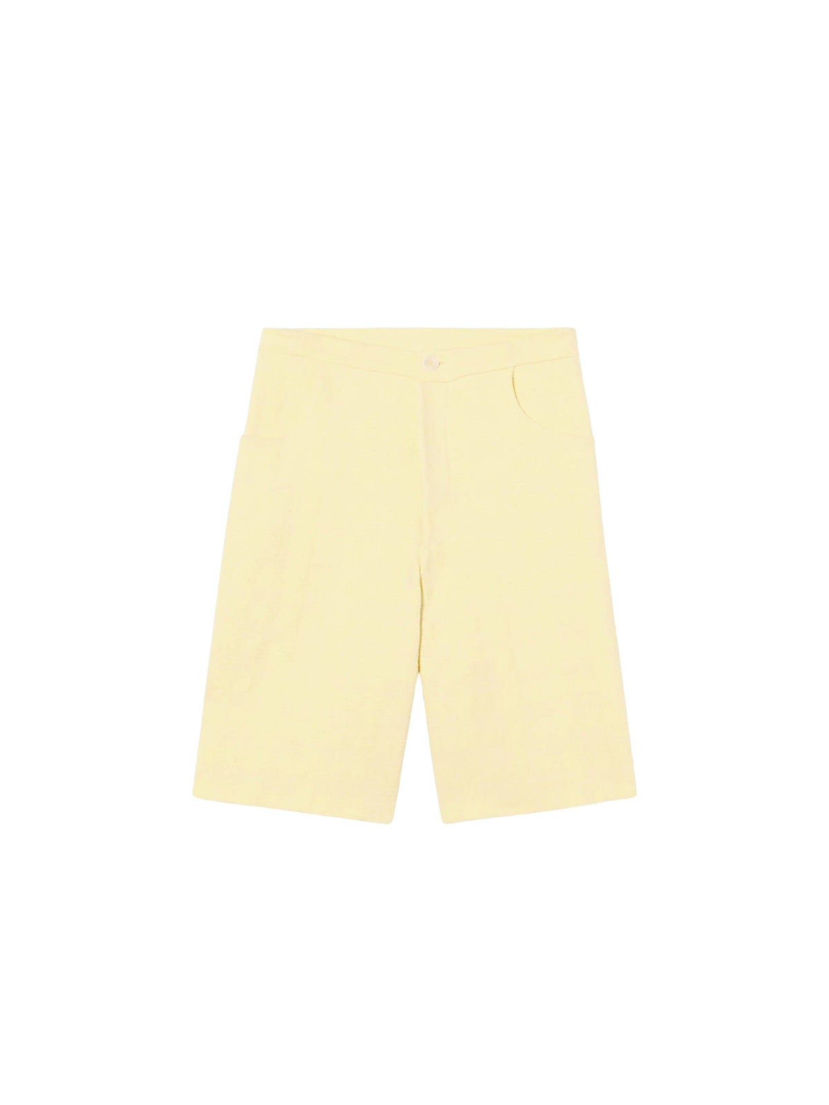 75€ / 4 sold //9 QTY / ST44%   Bermuda Citron en maille - Yellow Checks