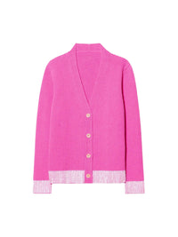90€ / 3 sold //3 QTY / ST100%   Cardigan Limone bicolore - Pink