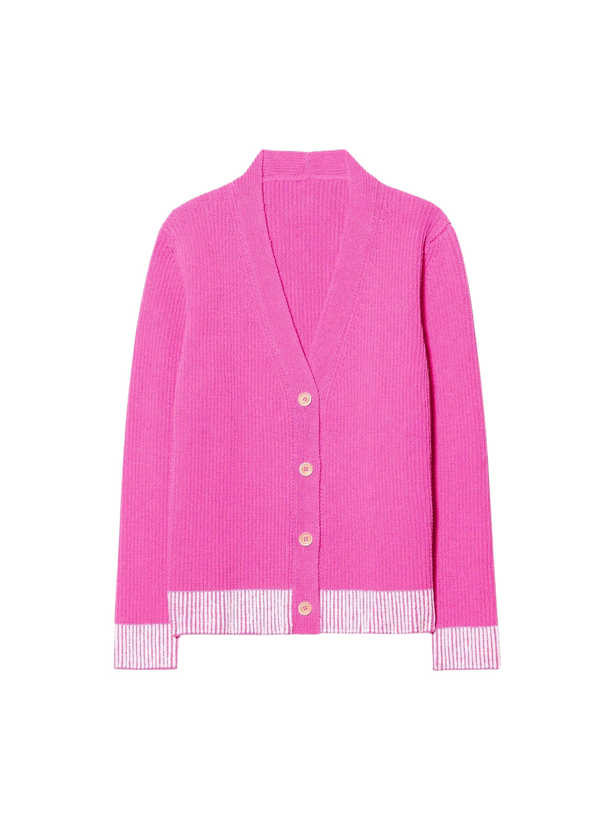 90€ / 3 sold //3 QTY / ST100%   Cardigan Limone bicolore - Pink