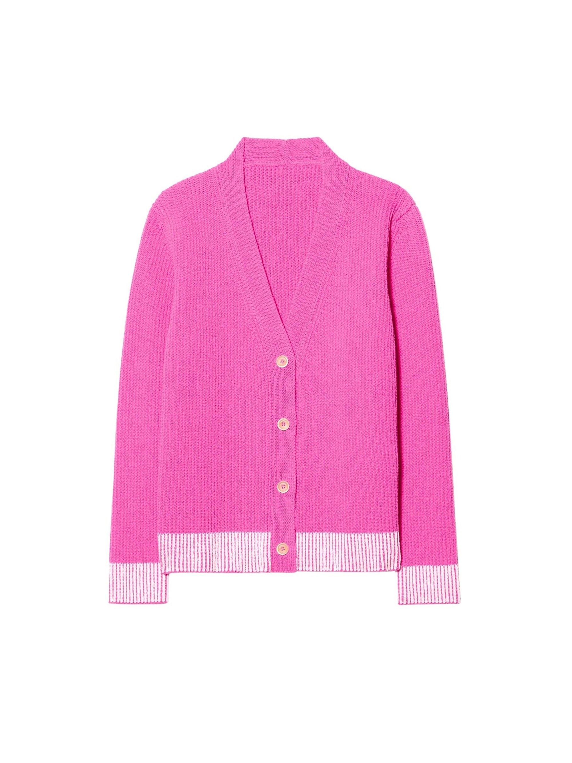 Cardigan Limone bicolore - Pink