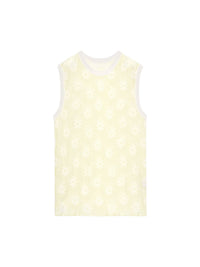 60€ / 1 sold //2 QTY / ST50%   Débardeur Menta en maille - Yellow Flowers