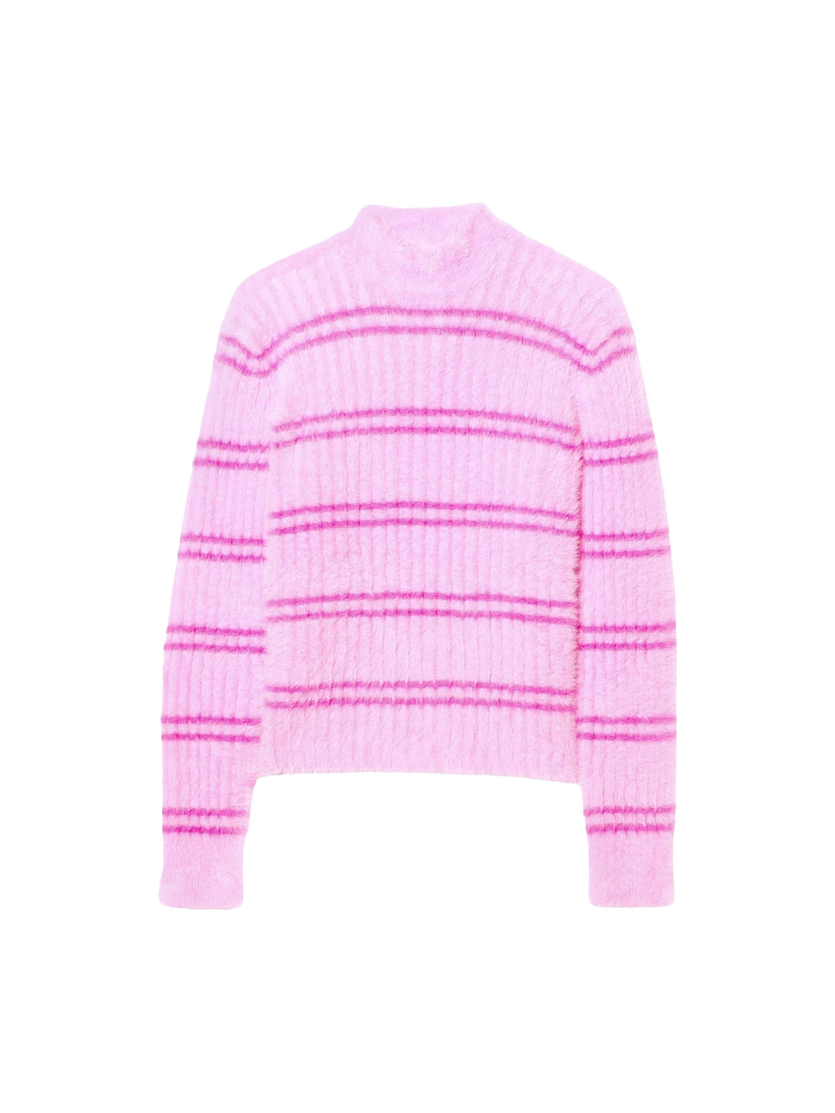 90€ / 7 sold //34 QTY / ST21%   Pull à rayures duveteux - Pink