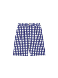 NAVY CHECKS LE SHORT GELATI