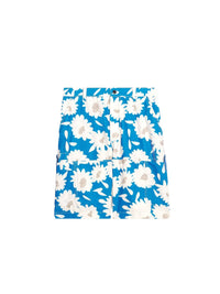 Short Giardino taille basse - White & Blue Flowers