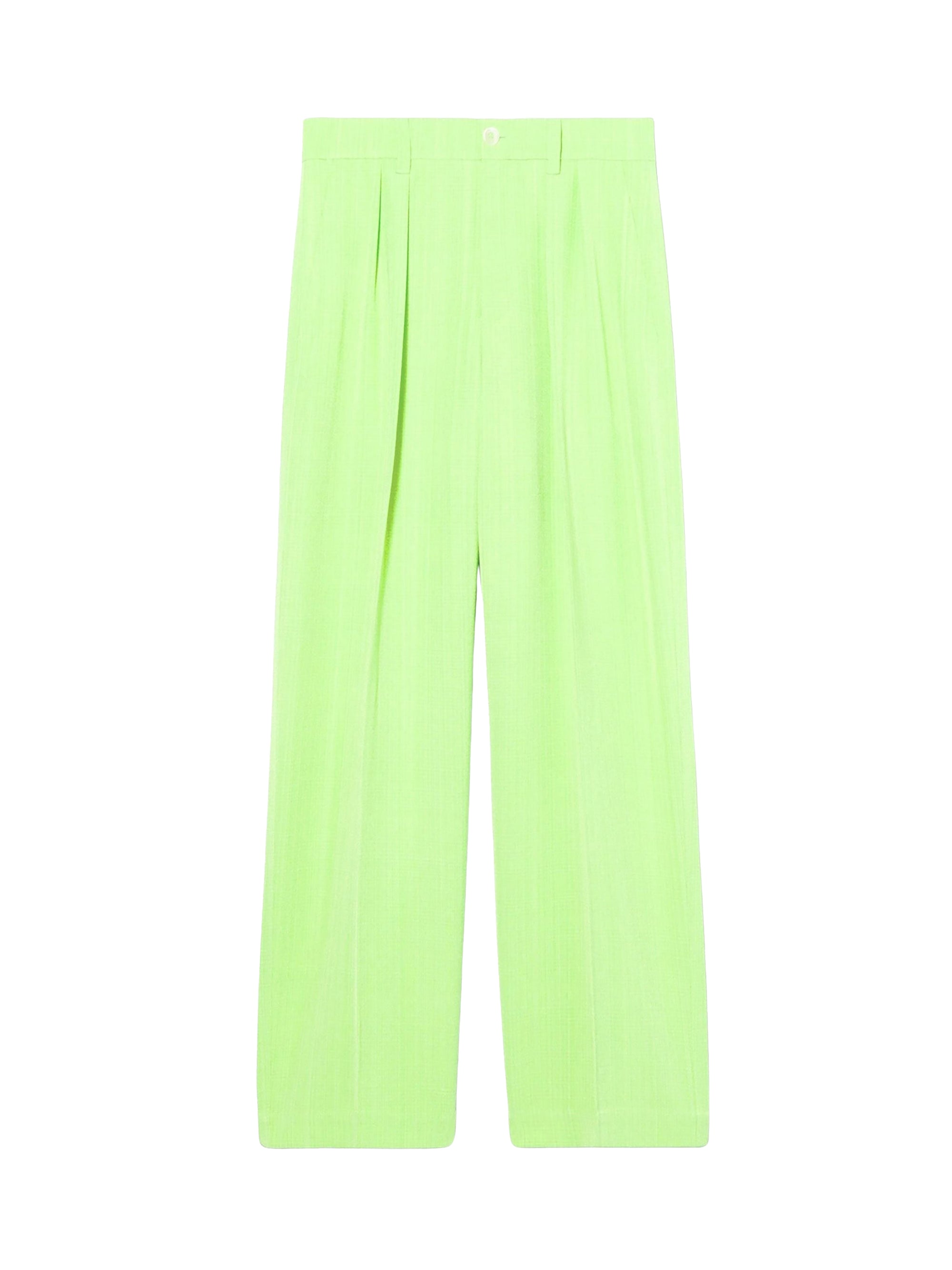 Pantalon Mela à pinces en soie mélangée - Green