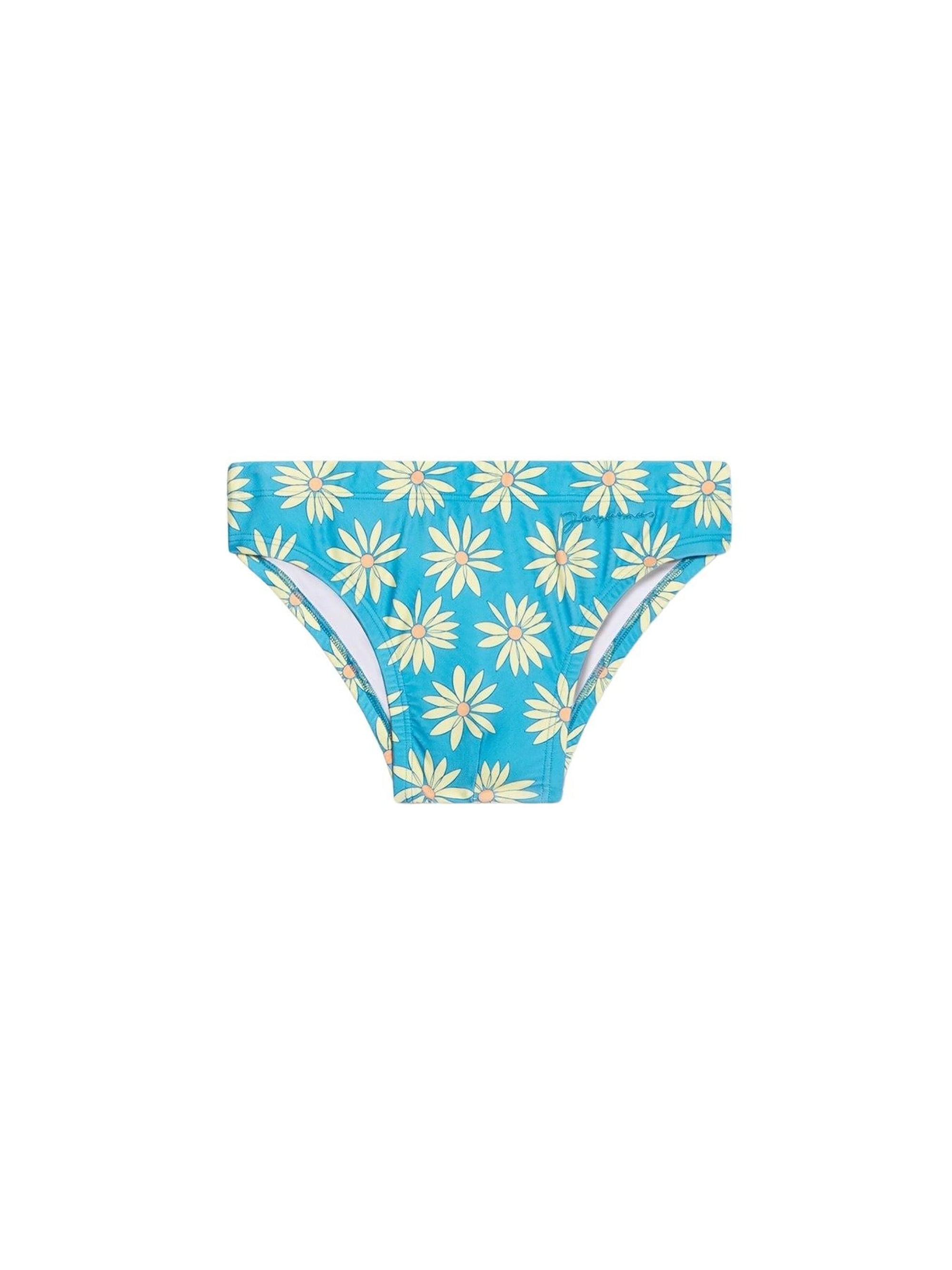 PRINT GREEN/BLUE FLOWERS LE SLIP DE BAIN