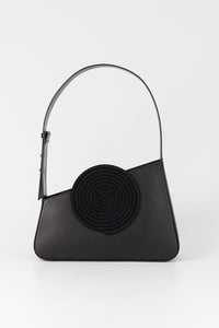 BLACK ALBERT M PASSEMENTERIE Sac passementerie asymétrique en cuir