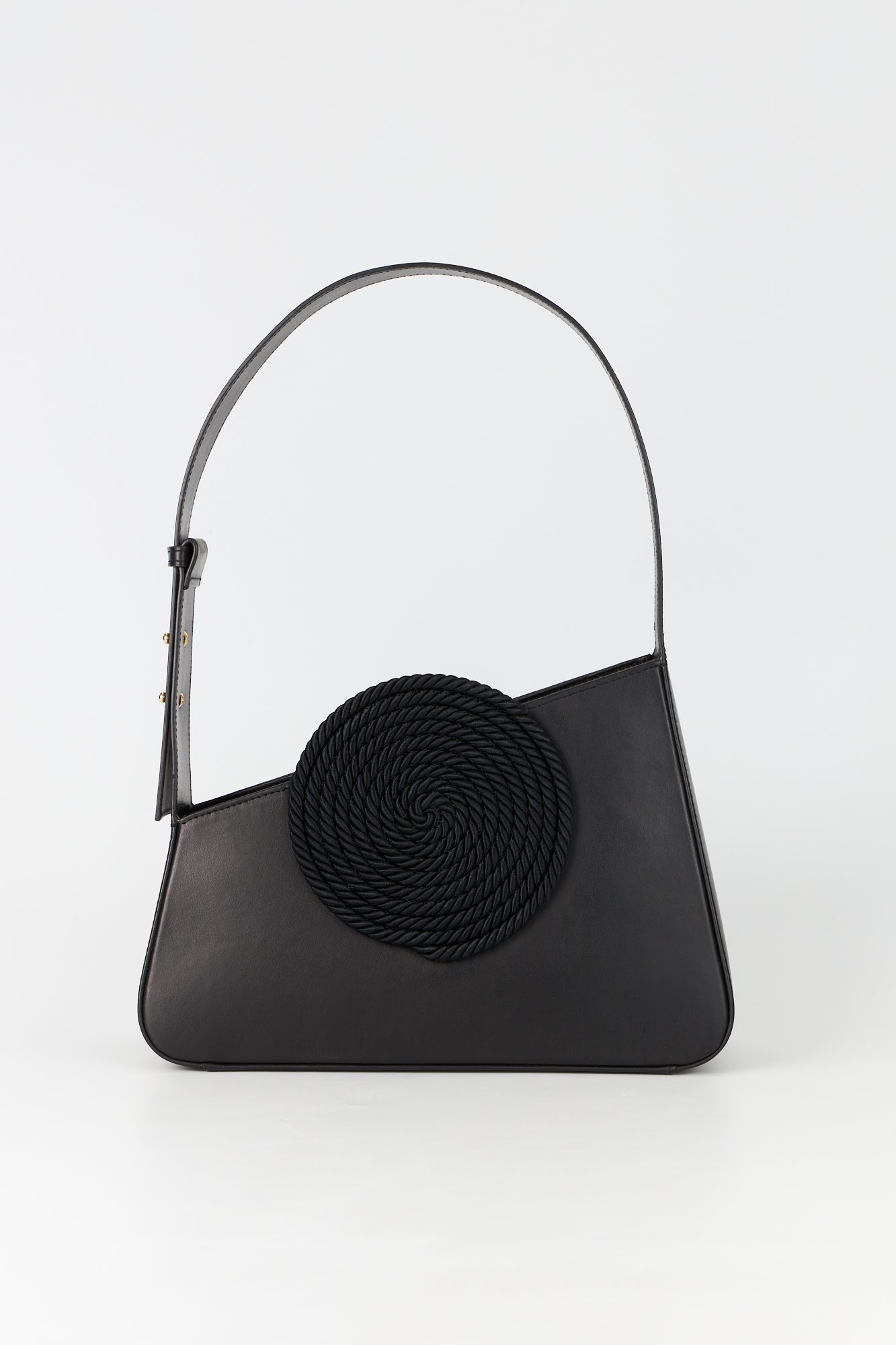 BLACK ALBERT M PASSEMENTERIE Sac passementerie asymétrique en cuir