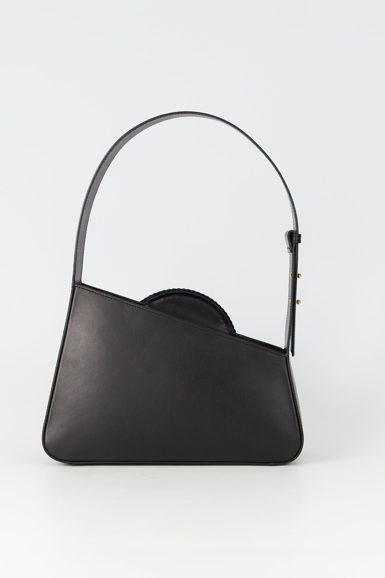 BLACK ALBERT M PASSEMENTERIE Sac passementerie asymétrique en cuir