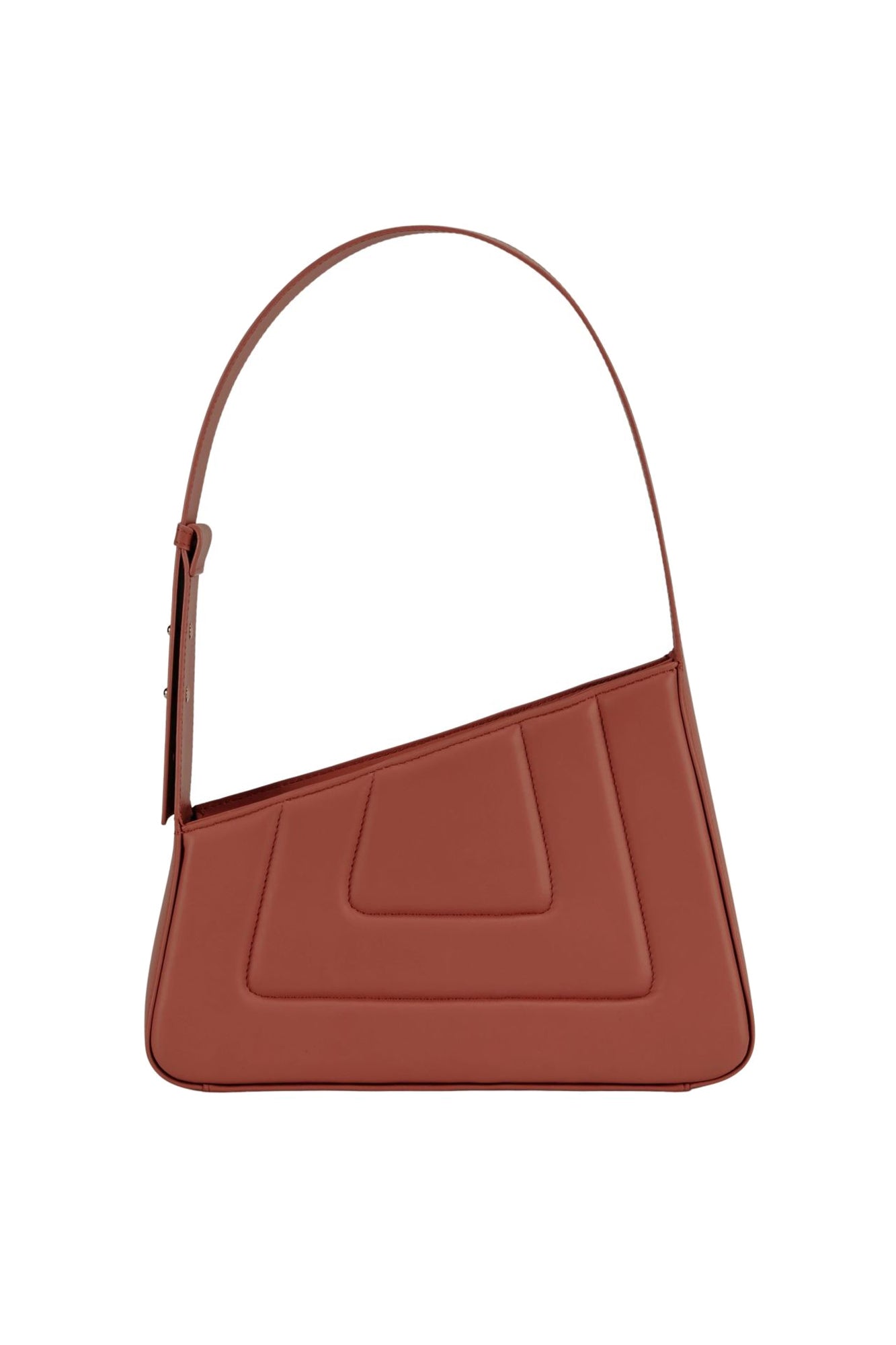 RUST ALBERT M QUILTED Sac matelassé en cuir asymétrique