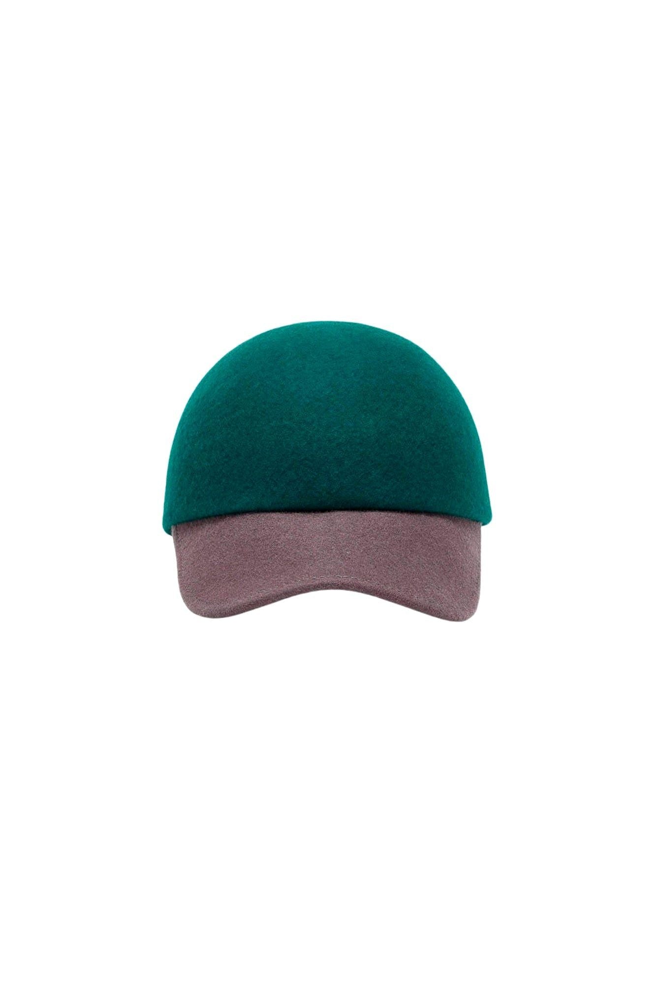 GREEN RAYMOND HAT capuchon en feutre
