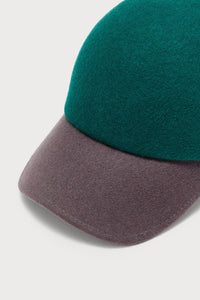 GREEN RAYMOND HAT capuchon en feutre