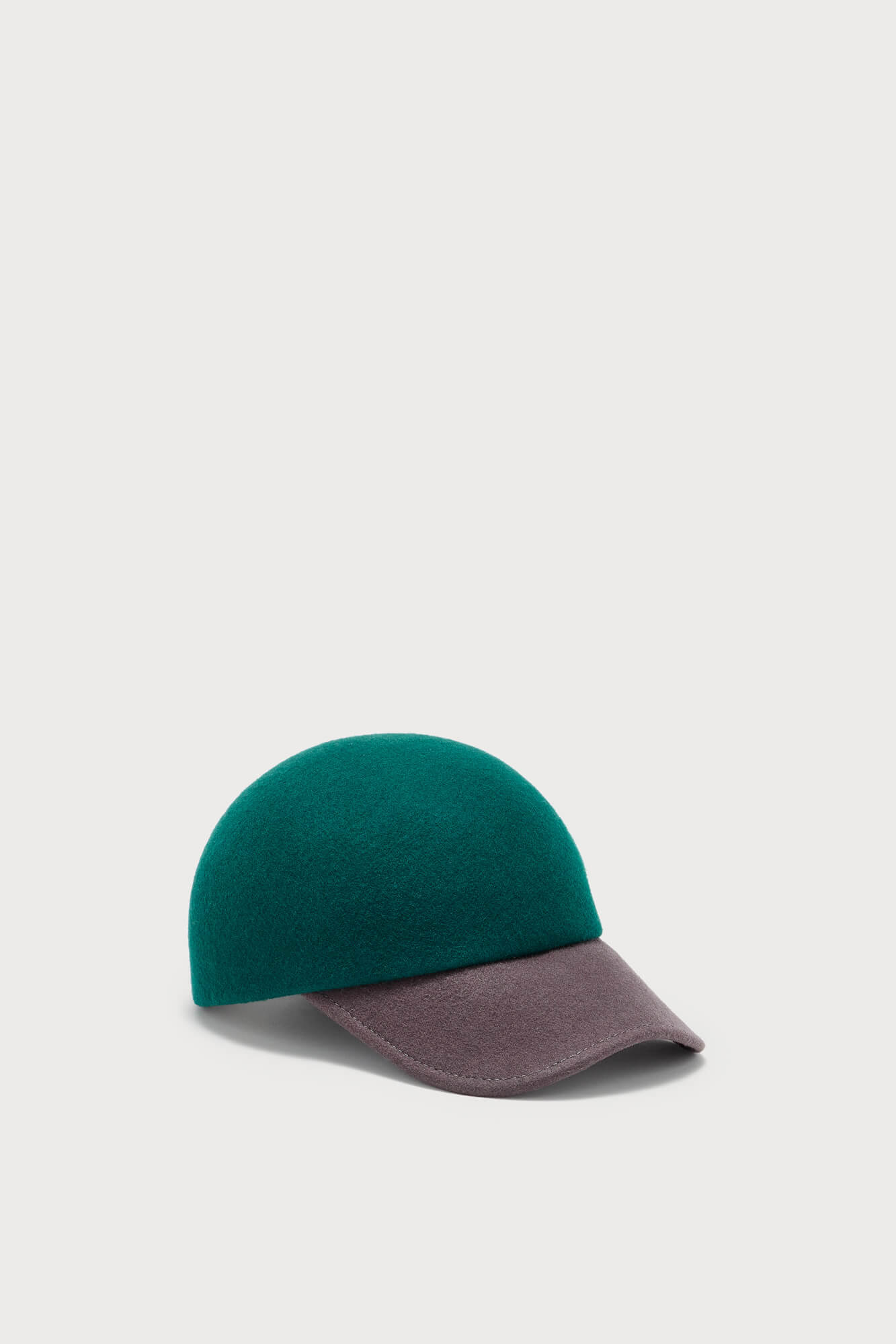 GREEN RAYMOND HAT capuchon en feutre